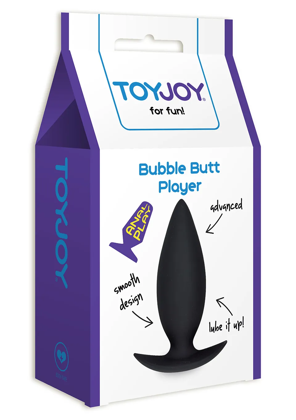TOYJOY Bubble Butt Player Advanced - Korek analny, Czarny, 10 cm