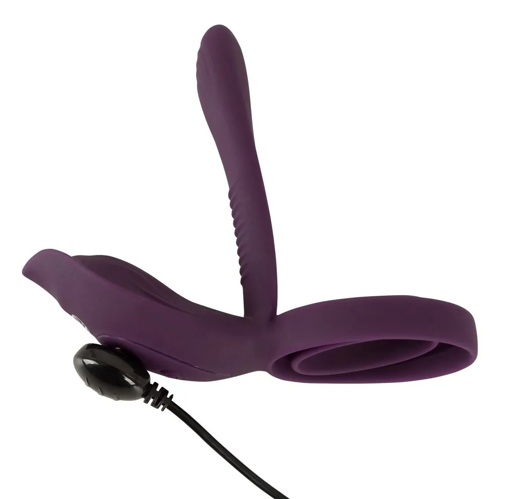 Ерекційне кільце Couples Choice Couple's Vibrator 2 11.2 см (фіолетовий)