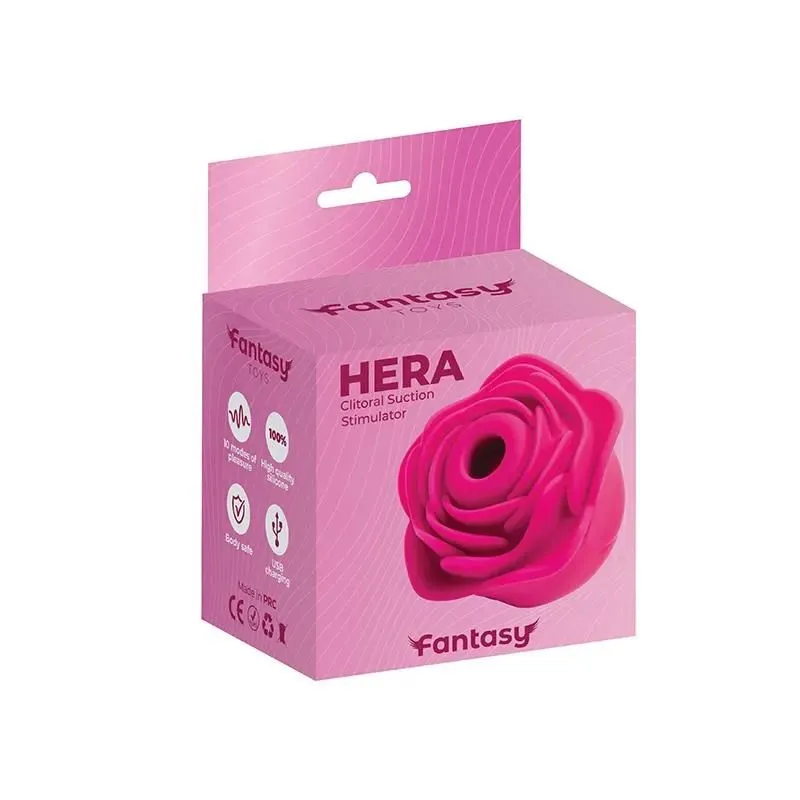 Вакуумный стимулятор клитора Fantasy Rose Hera (розовый)