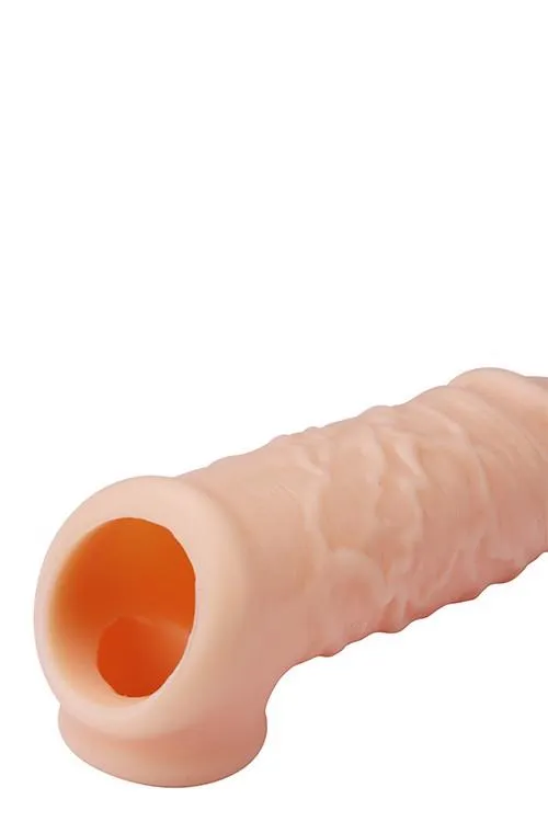Насадка на пенис Dream Toys RealStuff Extender with Ball Strap, 14 см (телесный)