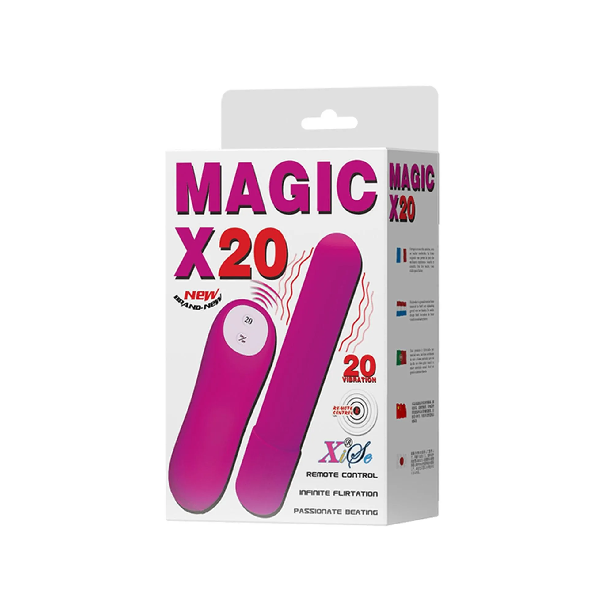 BAILE Magic X20 - Mini-wibrator, Fioletowy, 10.2 cm