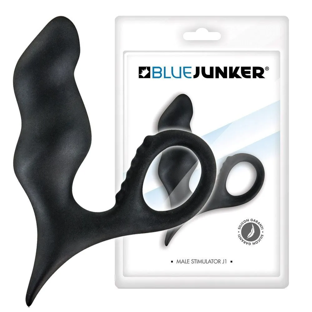 BlueJunker Male Stimulator J1 - Stymulator prostaty, Czarny, 12 cm