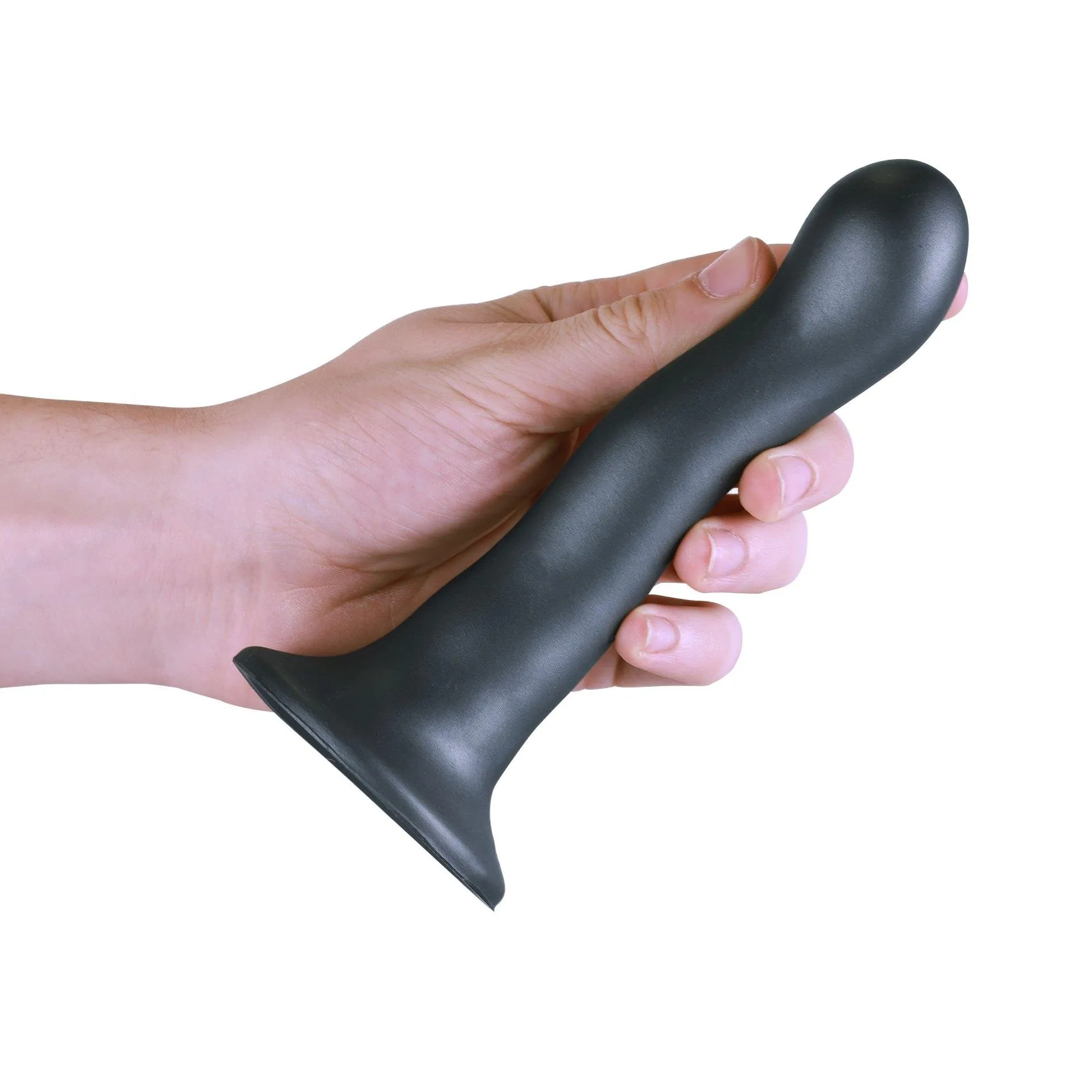 Фаллоимитатор Ouch! Curvy G-Spot Dildo 7'', 17 cm (серый)