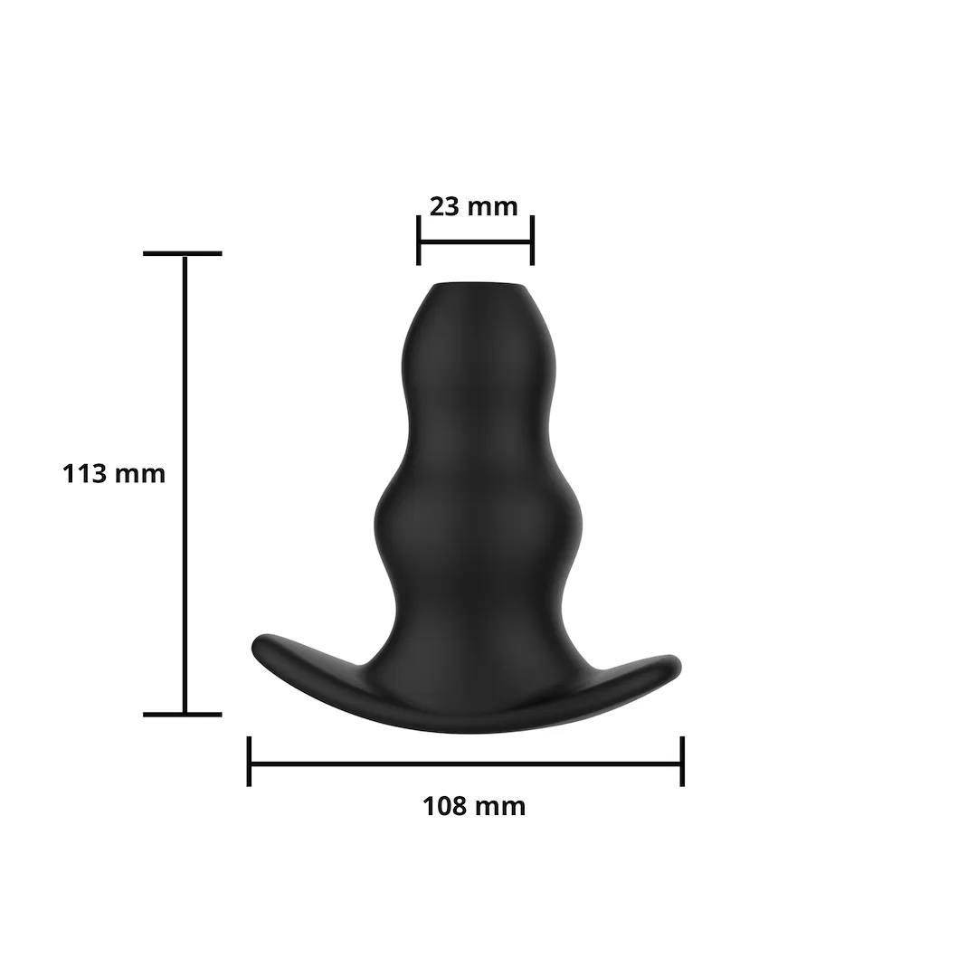 EROSPACE Wild Play C1 - Korek analny, Czarny, 11, 3 cm
