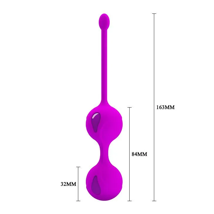 Вагинальные шарики Pretty Love Kegel Tighten Up II, 16,3 см (фиолетовый)