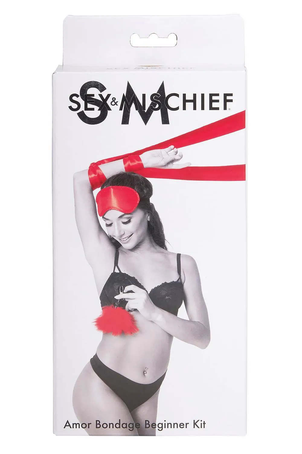 BDSM набор Sportsheets Sex & Mischief Amor Bondage Beginner Kit (красный)