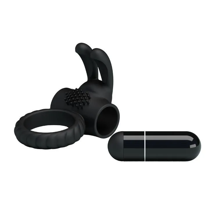 Ерекційне кільце Pretty Love Eudora Penis Ring, 2,4 см (чорний)