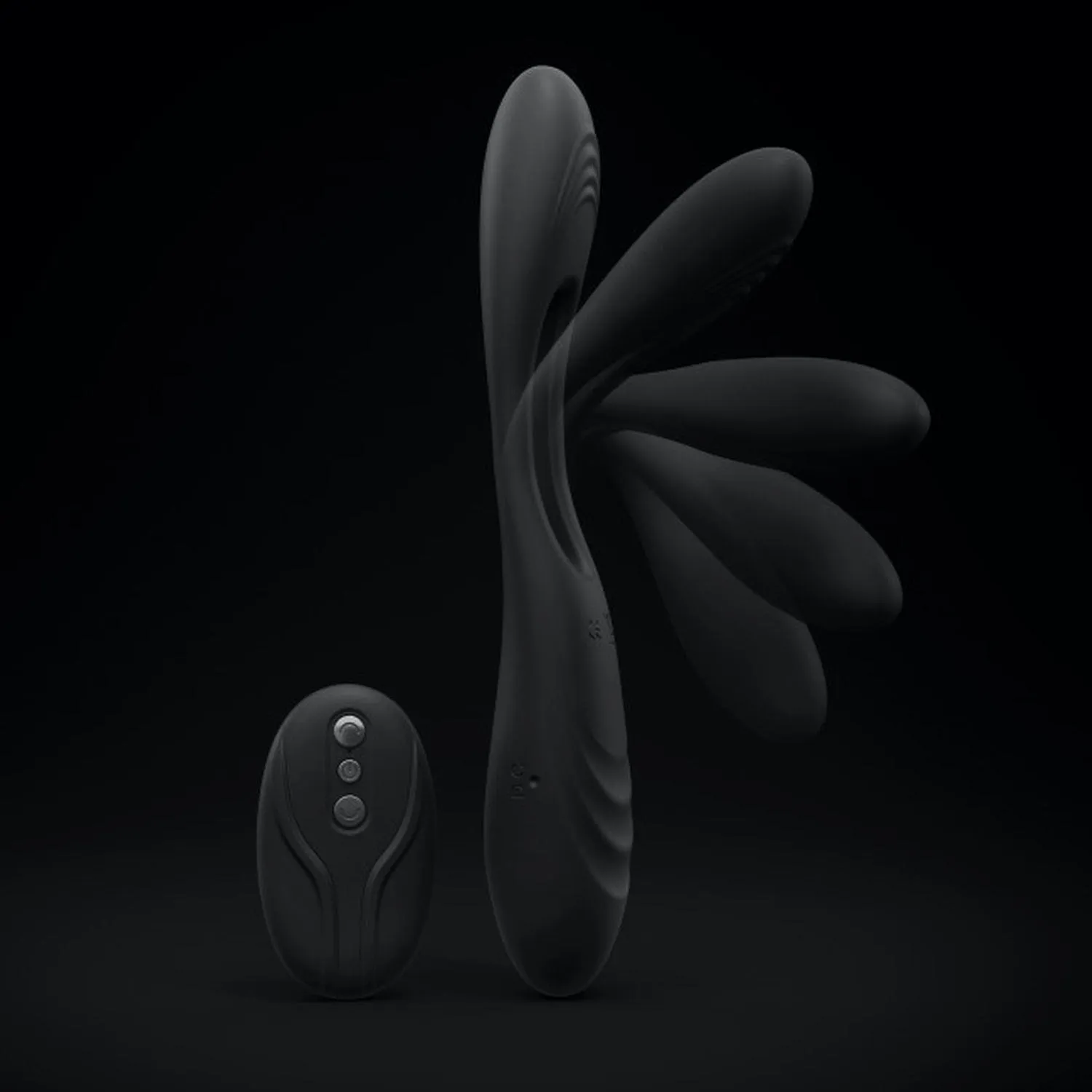 Вибратор для пар Dorcel Multi Joy, 20 см (черный)