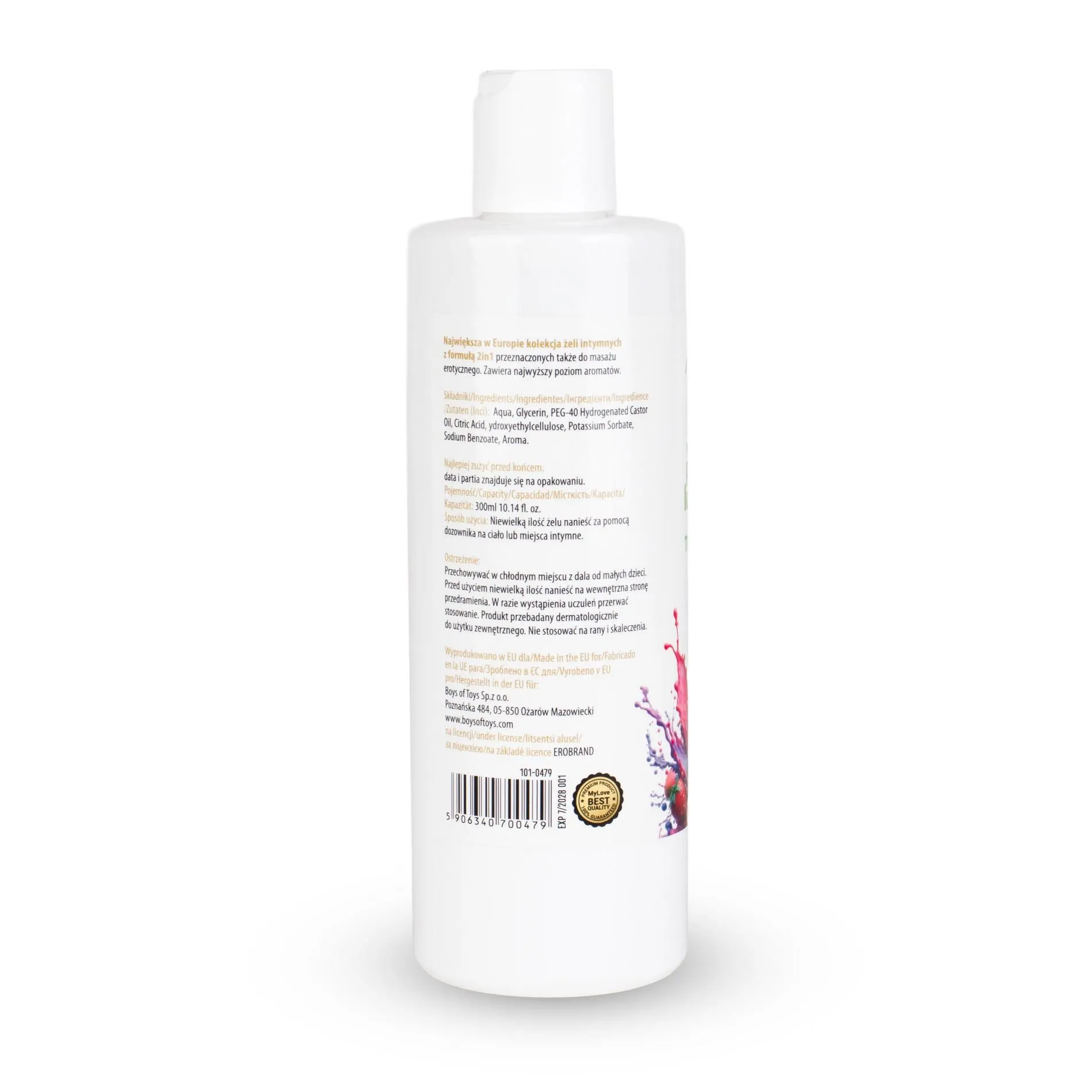MyLove Aroma Series Intim&Massage 2in1 Tutti-Frutti - Lubrykant, Owocowy, 300 ml