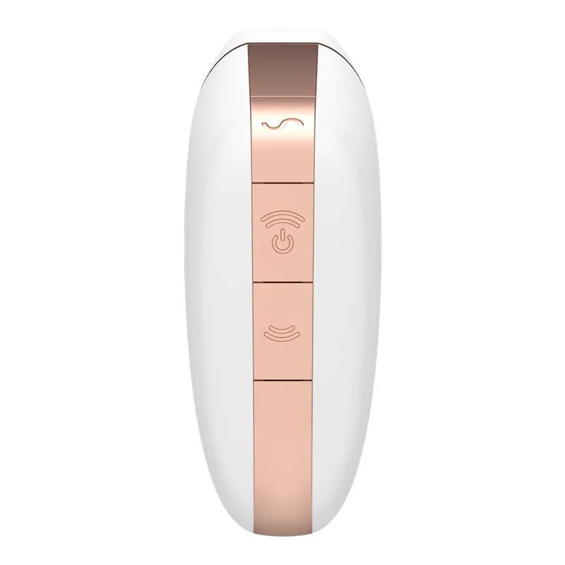 Вакуумный стимулятор клитора с вибрацией Satisfyer Love Triangle (белый)