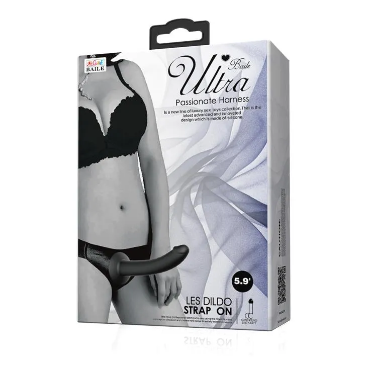 Страпон Baile Ultra Passionate Harness, 15 см (черный)