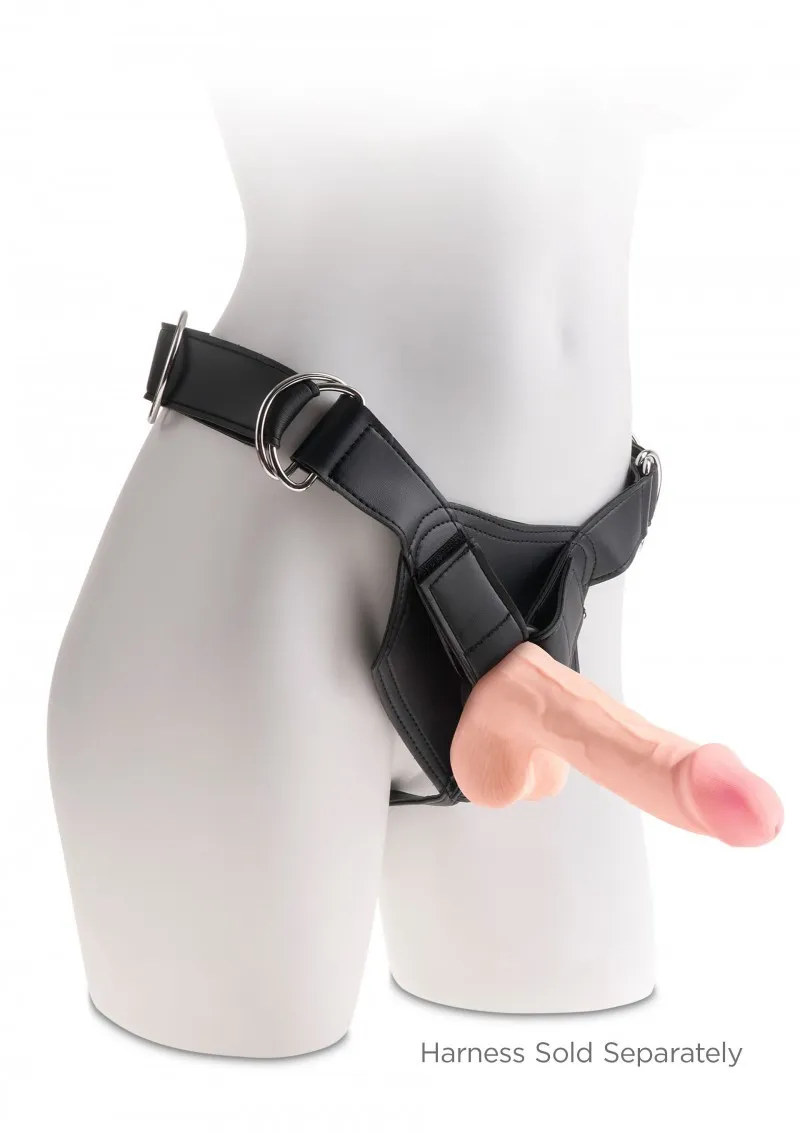Фаллоимитатор King Cock Plus Triple Density, 19 см (телесный)