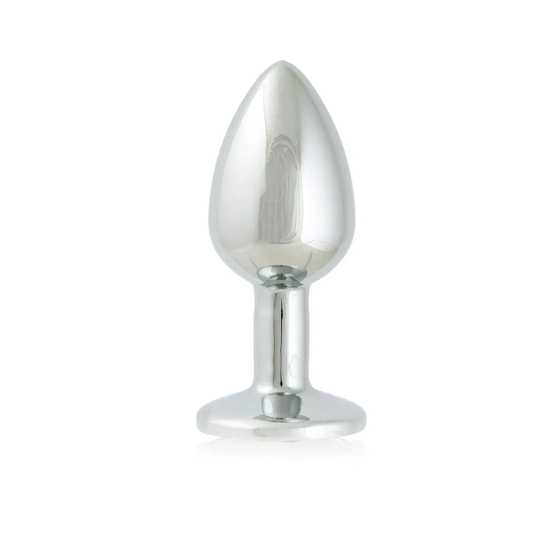 Анальная пробка с кристаллом Simply Pleasure S, 7 см (черный)