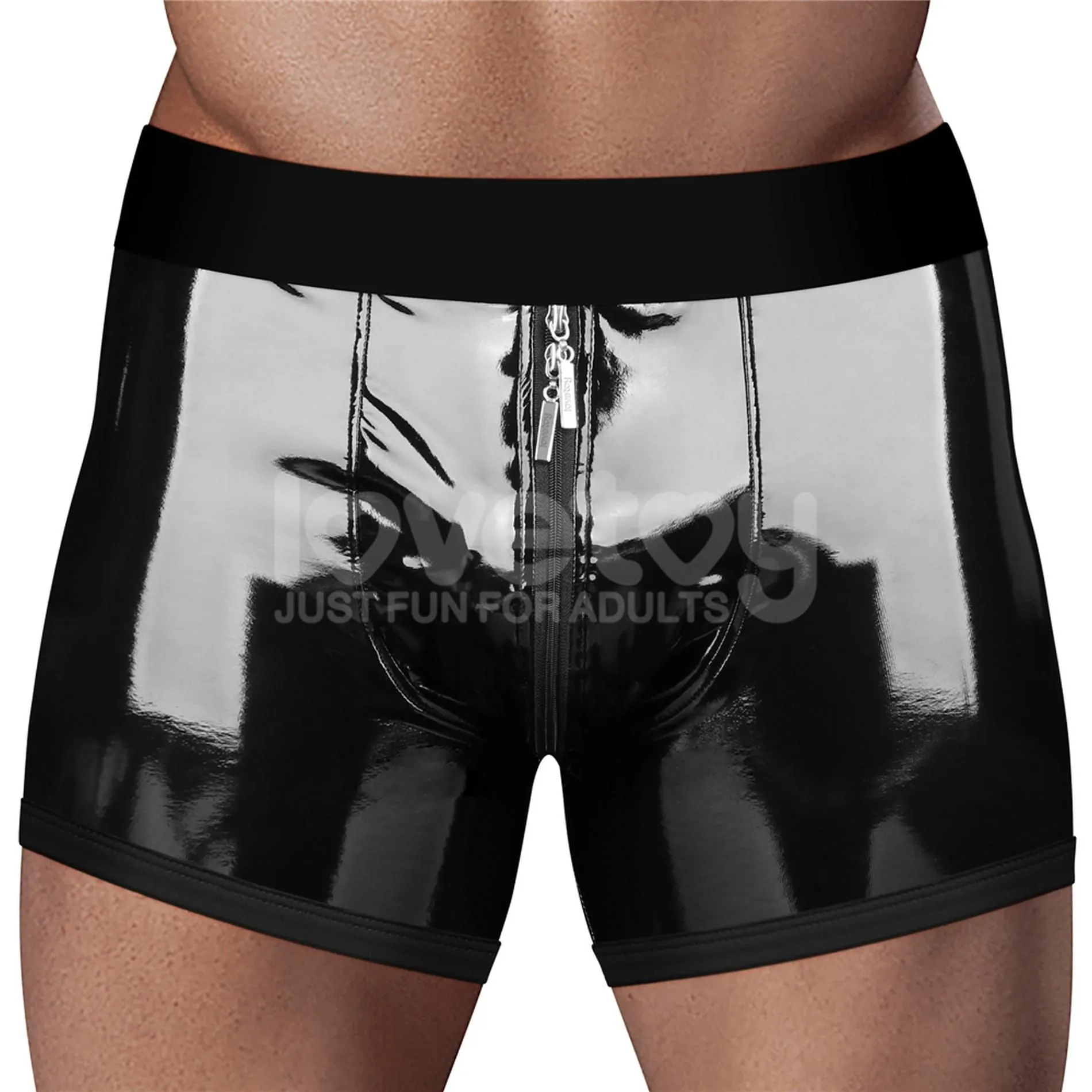 Труси для страпону Lovetoy Chic Strap-On Shorts, 28-31 (чорний)