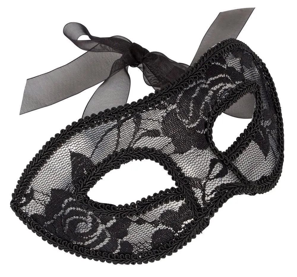 Мереживна маска Accessoires Cottelli Collection Lace (чорний)