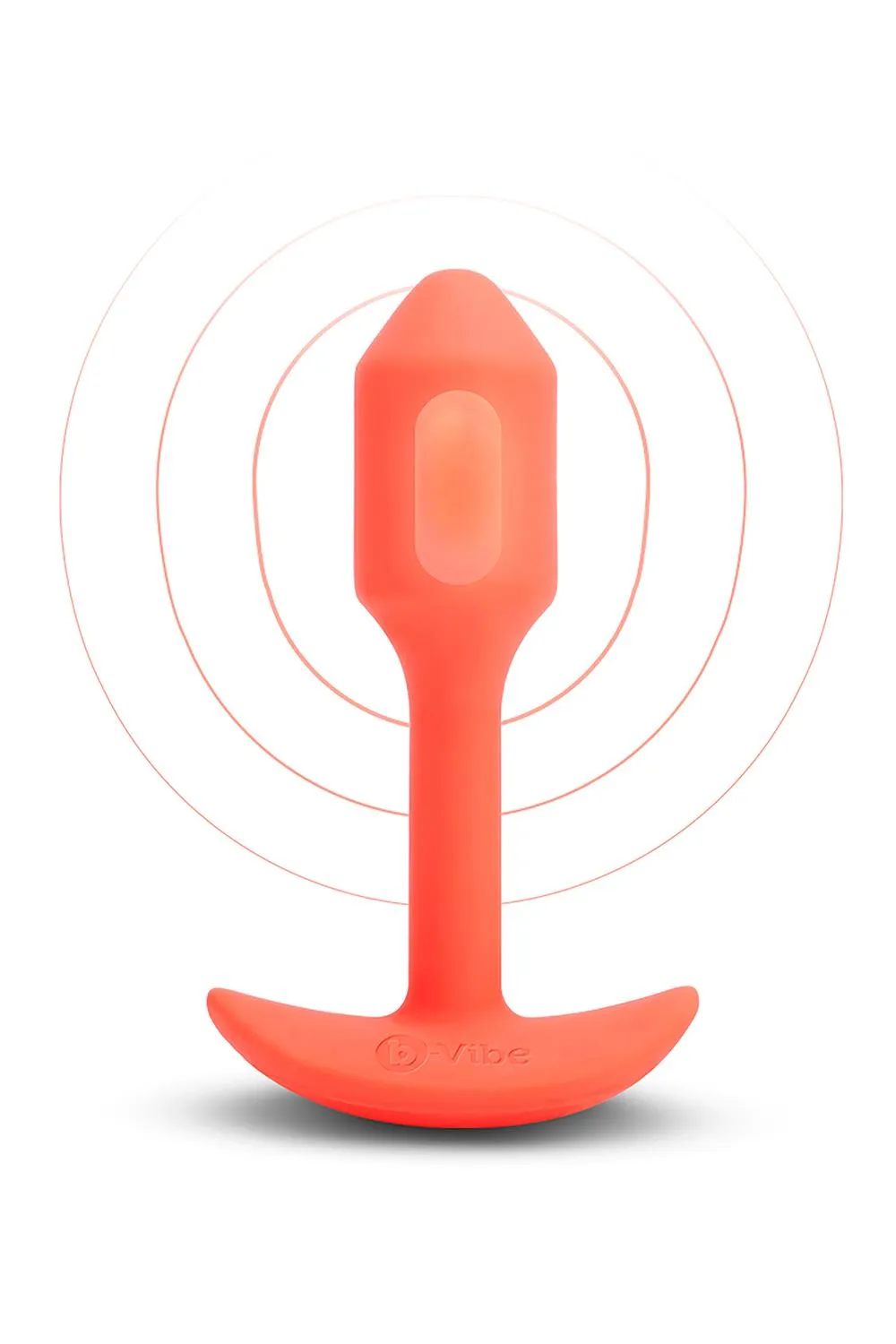 Анальная пробка B-Vibe Vibrating Snug Plug 1, 10 см (оранжевый)