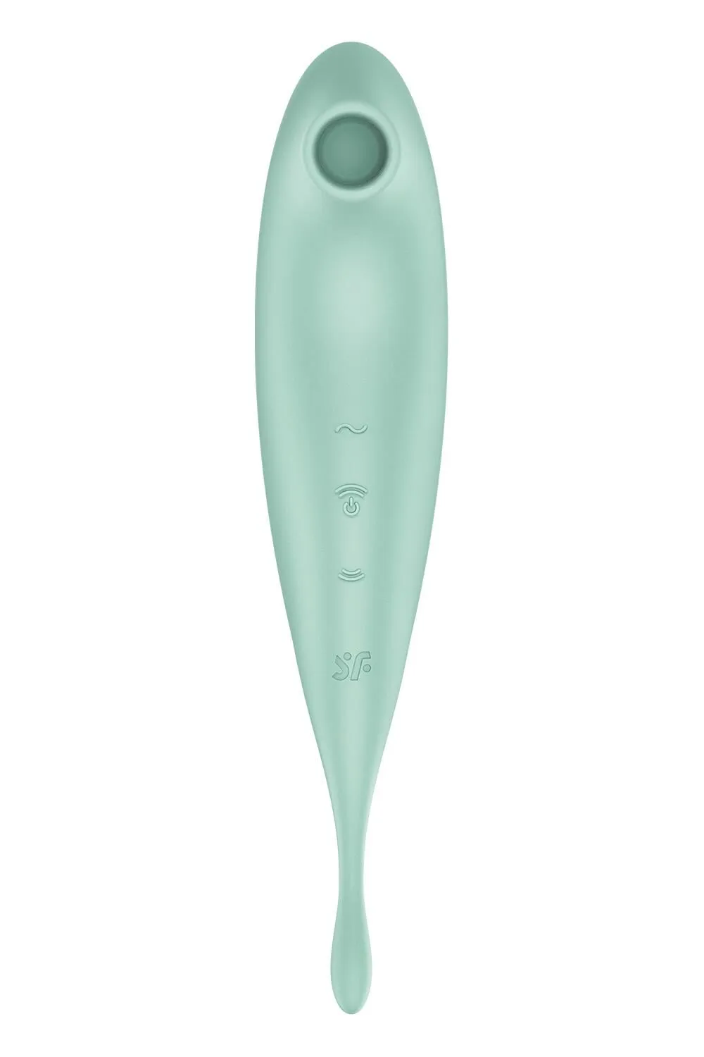 Вакуумний кліторальний стимулятор з вібрацією Satisfyer Twirling Pro+ (зелений)
