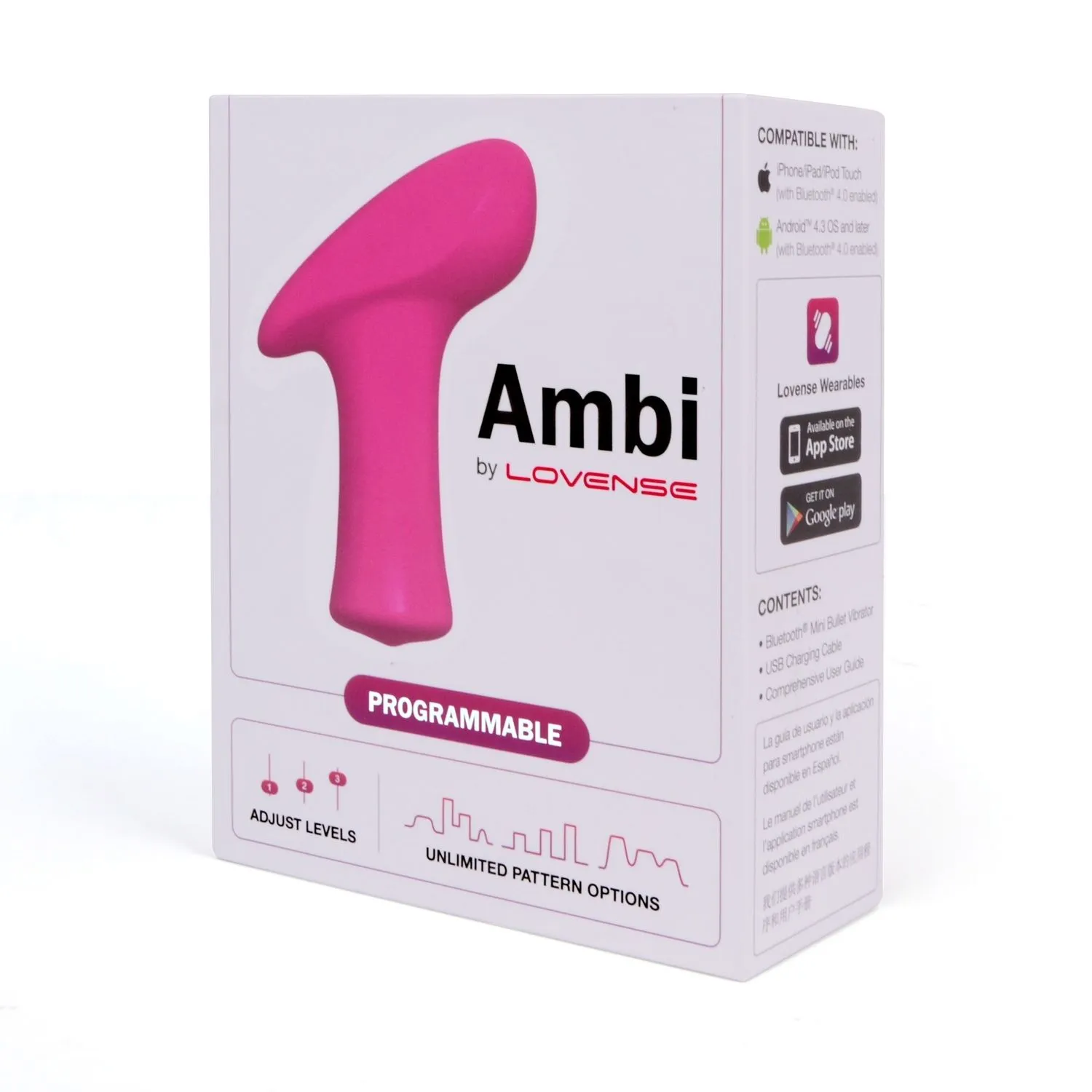 Вибратор для клитора Lovense Ambi, 8,6 см (розовый)