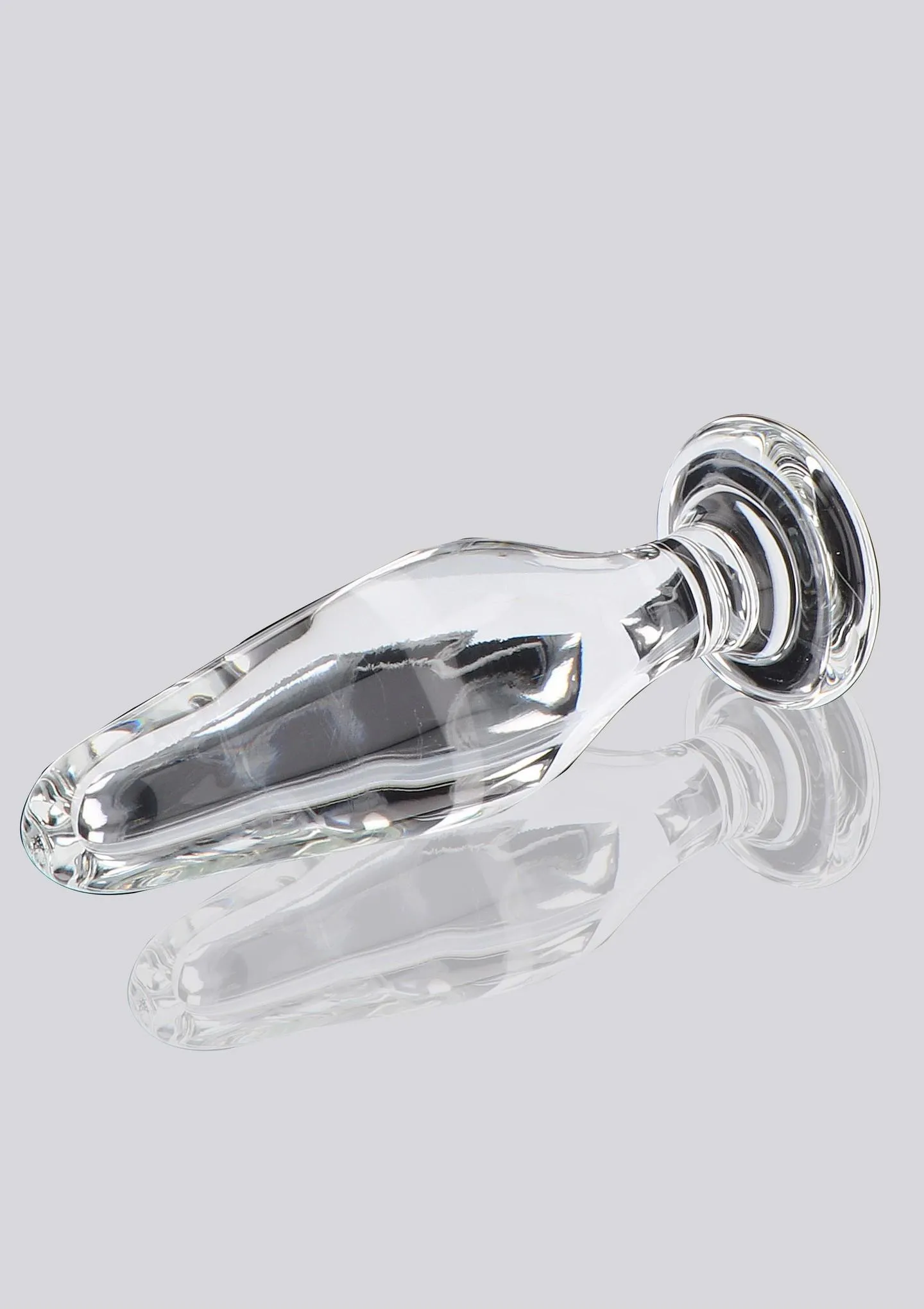 Анальная пробка Glass Worxx Star Sparkler, 12 см (прозрачный)