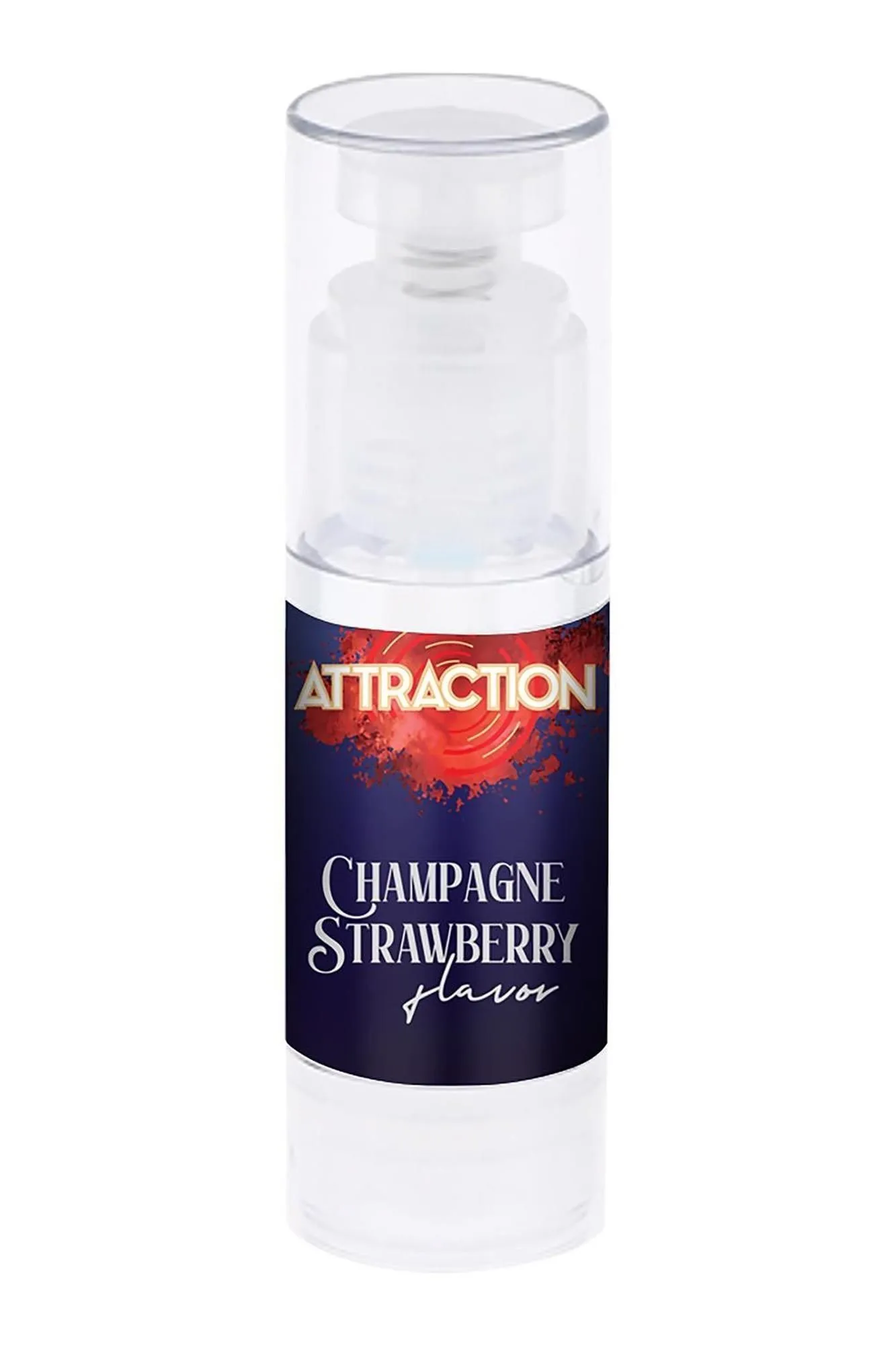 Оральний лубрикант із феромономі Attraction Champagne Strawberry, 50 мл