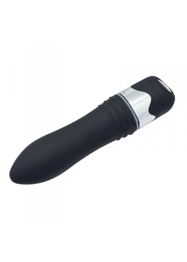 Toyz4lovers Exquisite Slim Vibe With Big Diamond - Wibrator, Czarny, 16 cm