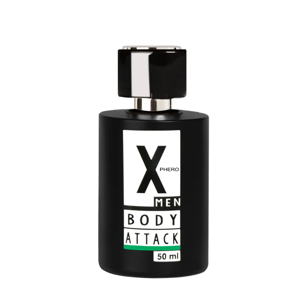 Aurora X-Phero Body Attack Green - Perfumy męskie z feromonami, 50 ml