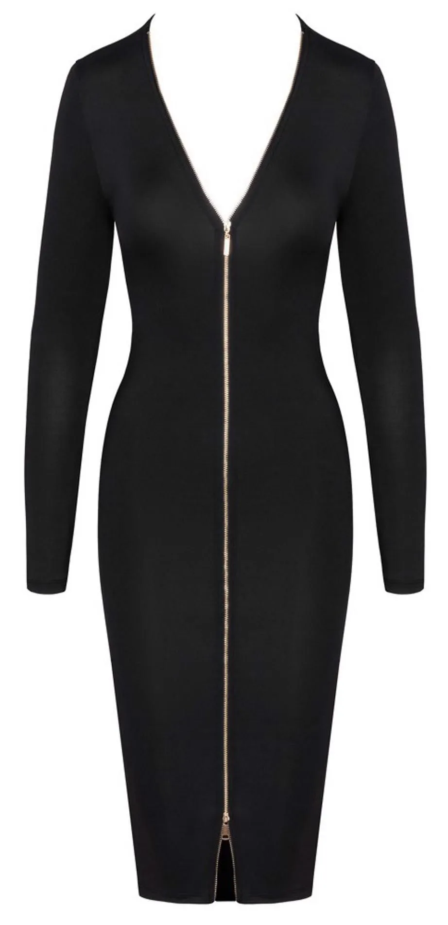Платье Cottelli Collection Party Zip, L (черный)