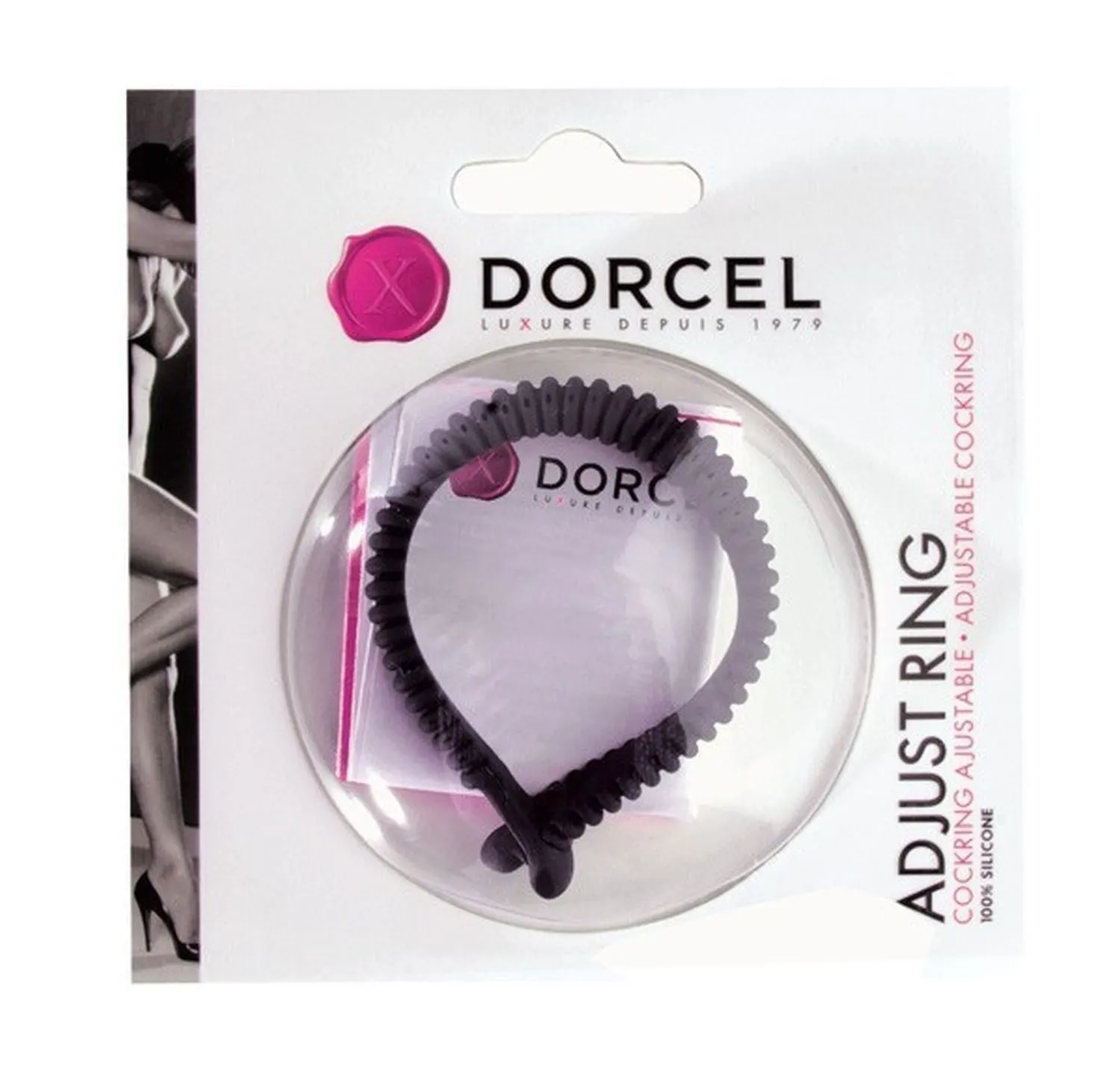 Еластичне ерекційне кільце Dorcel Adjust Ring (чорний)