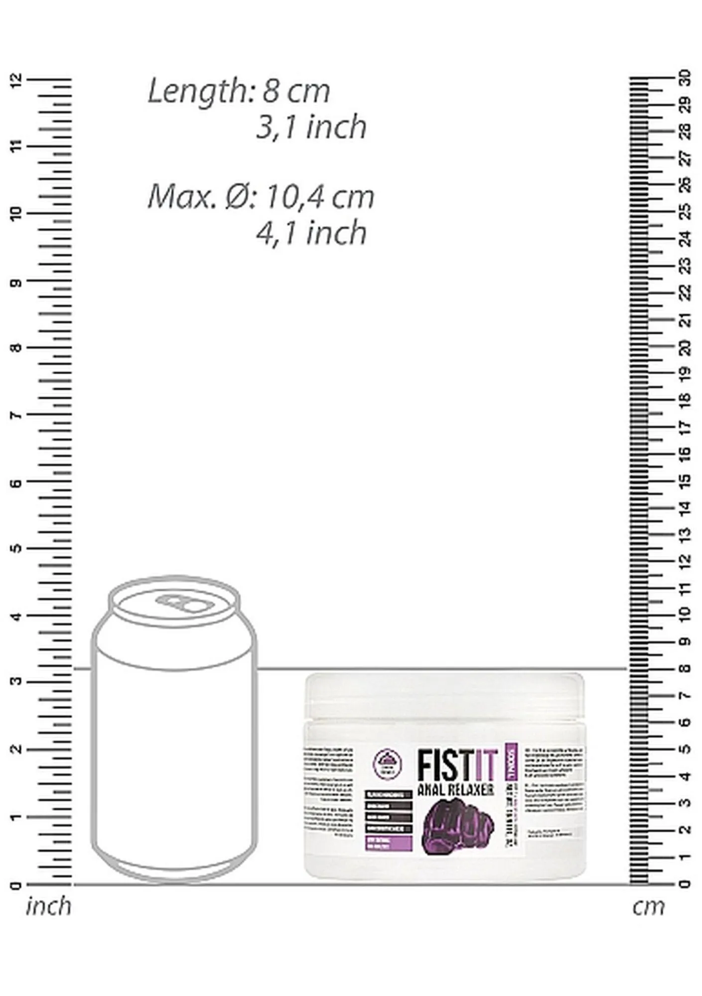 Fist It Fist It Water-Based - Lubrykant na bazie wody, Bezzapachowy, 500 ml