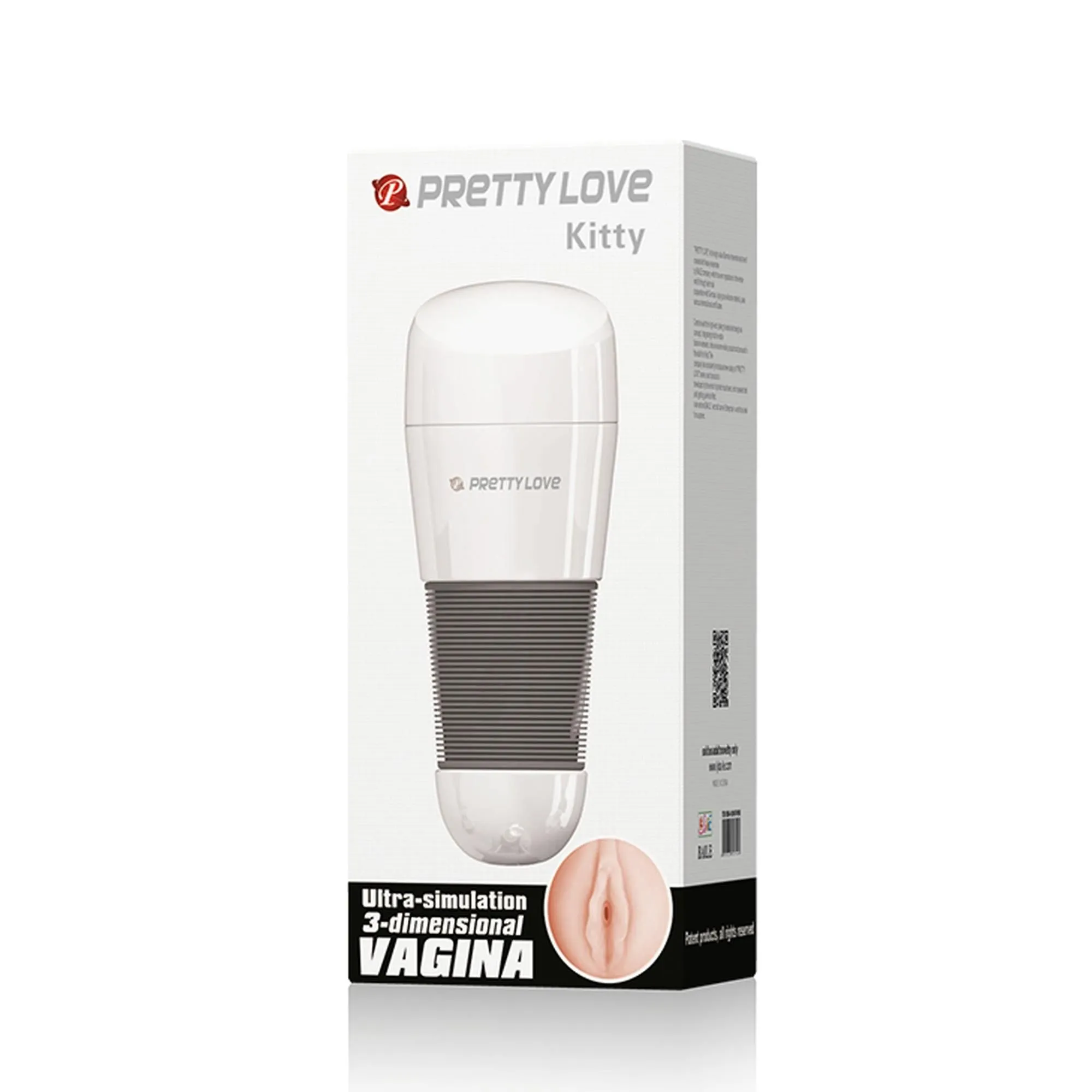 Pretty Love Kitty Anus - Masturbator, W kolorze cielistym, 20.5 cm