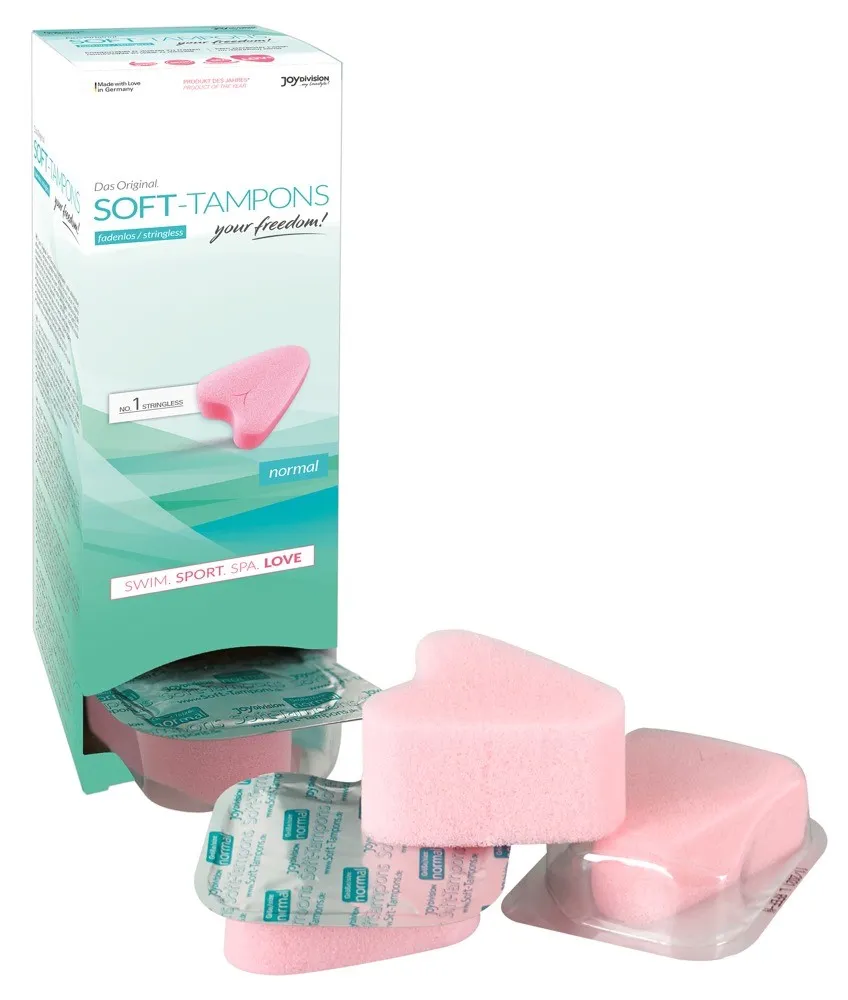 JoyDivision Soft-Tampons Stringless Normal - Tampony, Różowy
