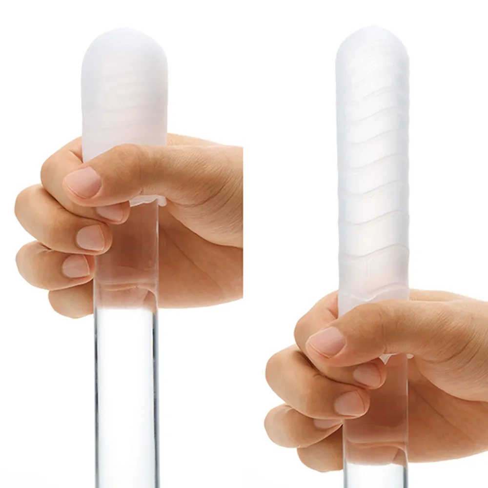 Tenga Pocket Wave Line - Masturbator, Niebieski, 8 cm