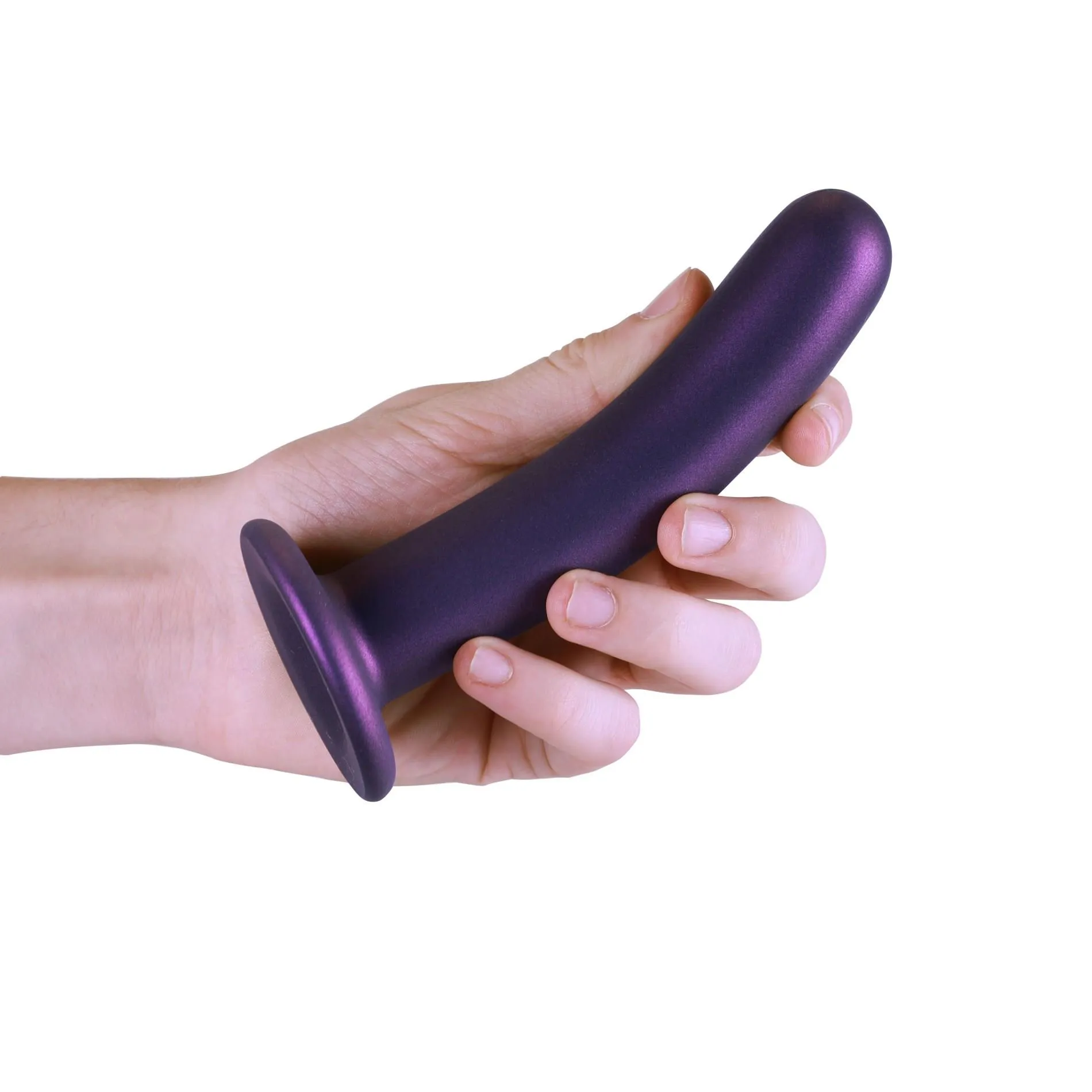 Фалоімітатор Ouch! Smooth G-Spot Dildo 6'', 14.5 см (фіолетовий)
