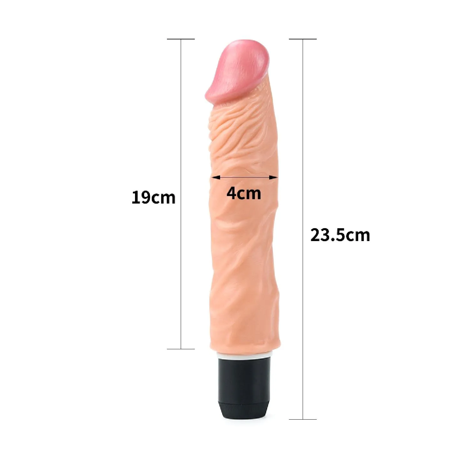 Реалистичный вибратор LoveToy Reel Feel Flexi, 23,5 см (телесный)