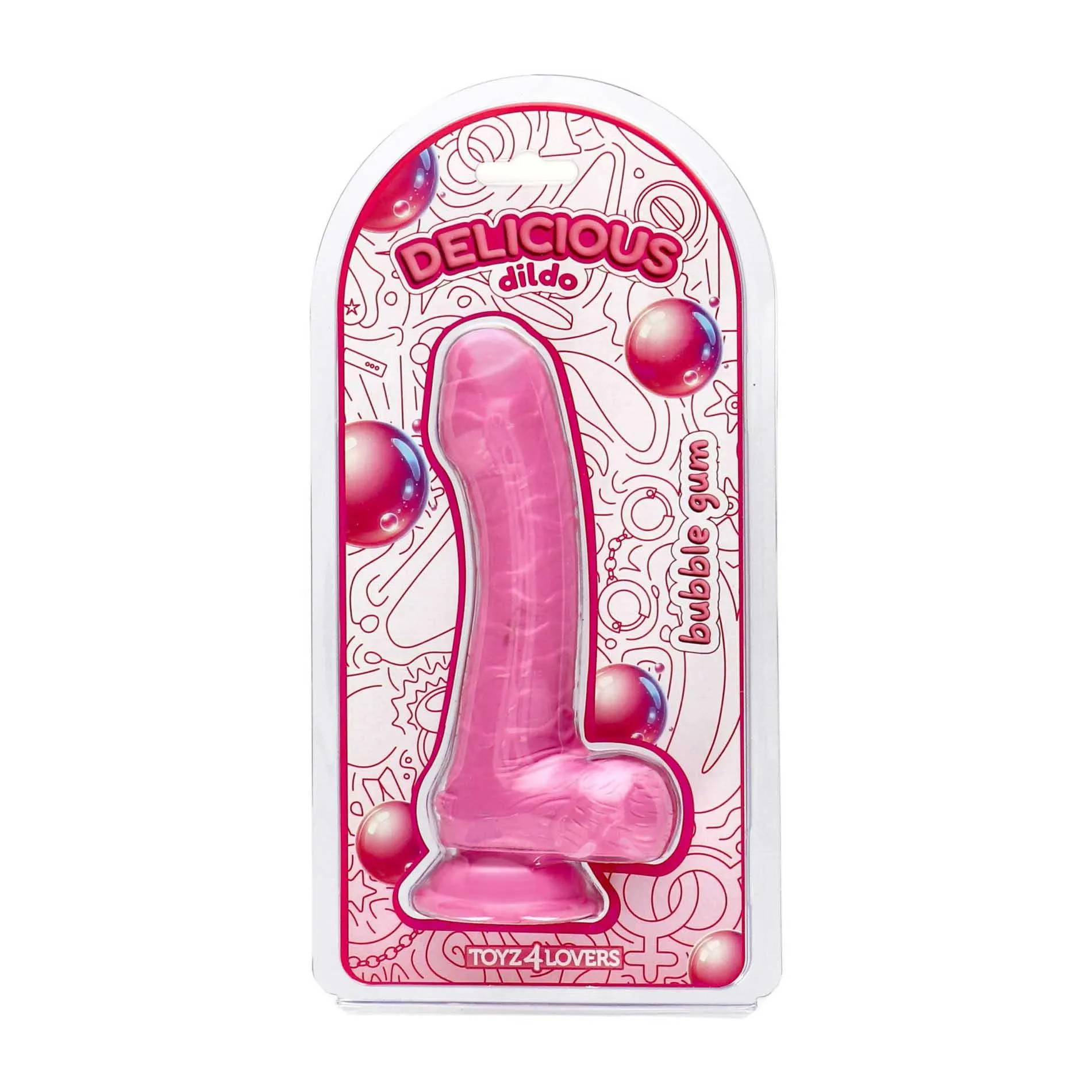Toyz4lovers Delicious Profumato Ben Bubblegum - Dildo, Różowy, Bubblegum, 18.5 cm