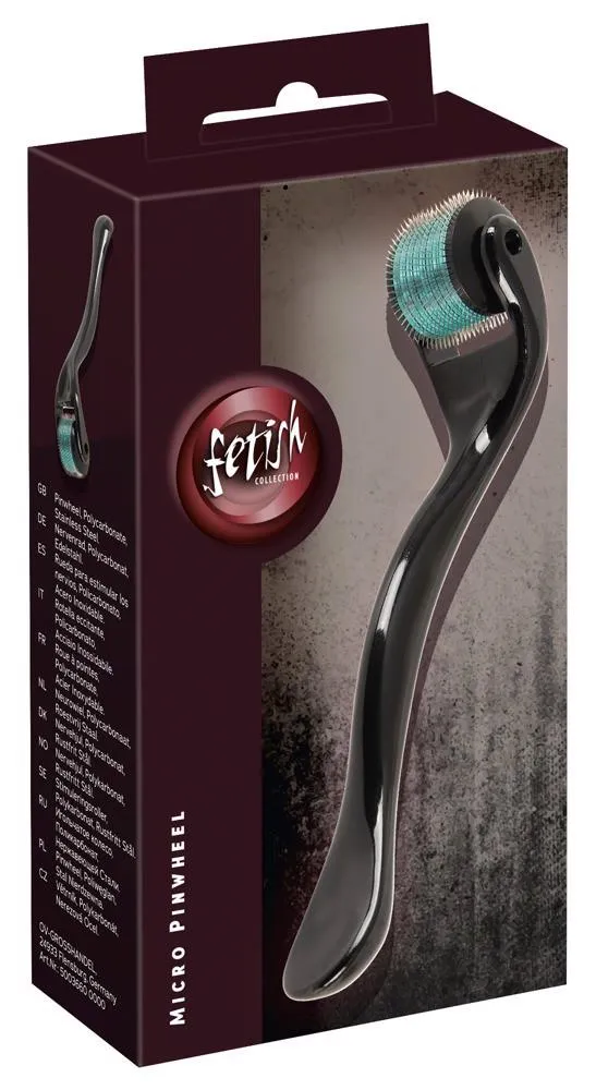 Колесо Вартенберга Fetish Collection Micro Pinwheel, 13.4 см (черный)