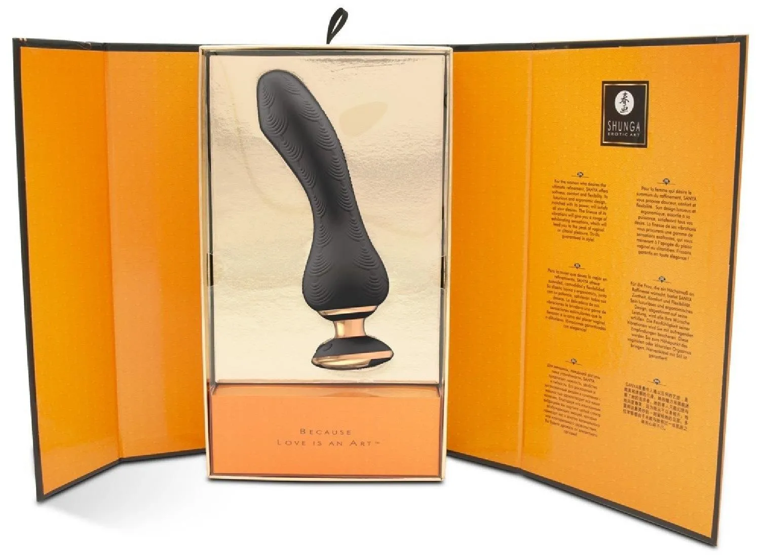 Вібратор Shunga Sanya Intimate, 18.5 см (чорний)