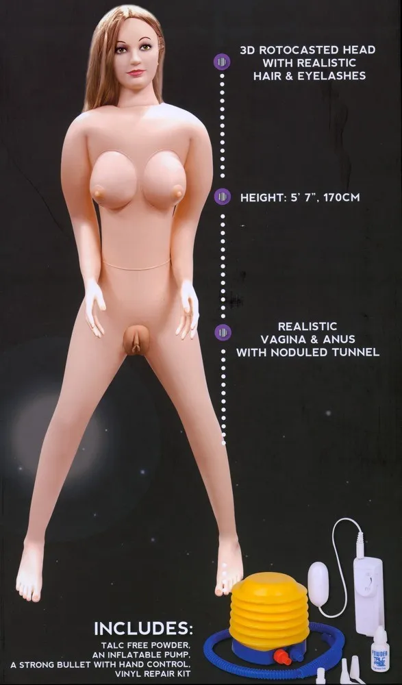 NMC Shy Camilla - Seks-lalka wibracyjna, W kolorze cielistym, 170 cm