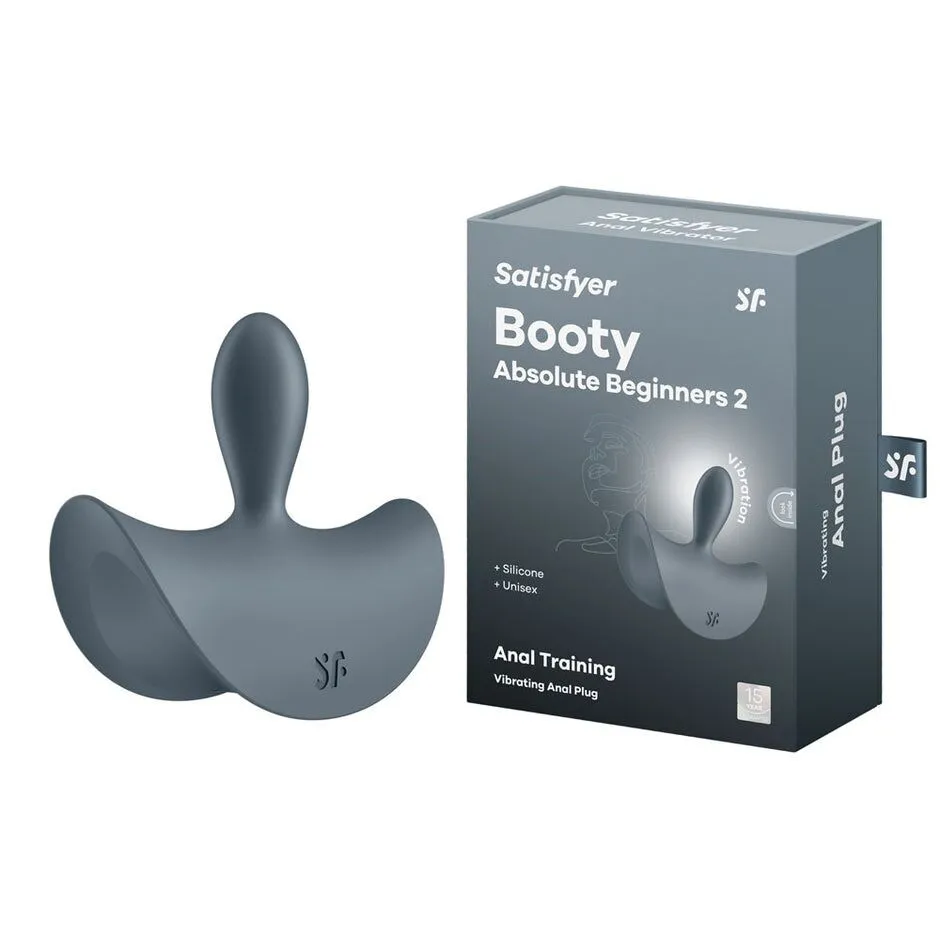 Анальна пробка Satisfyer Booty Absolute Beginners 2, 7.9 см (сірий)