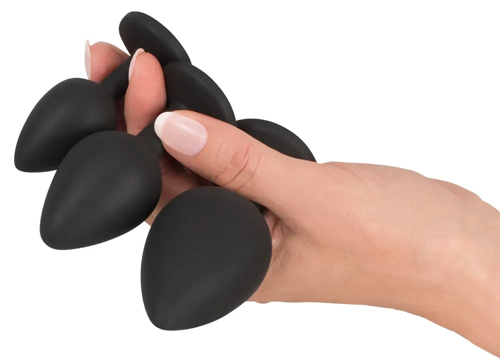 Набор для анальной стимуляции Orion Black Velvets Anal Kit, 4 шт (черный)