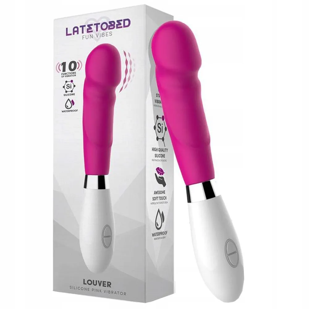Вибратор Latetobed Louver, 20.3 см (розовый)