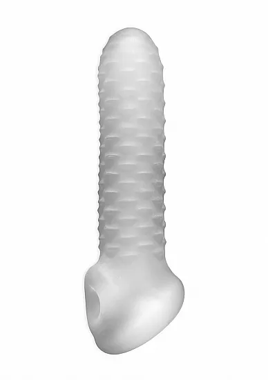 Насадка на пенис Perfect Fit Fat Boy Micro Rib SilaSkin, 19 см (прозрачный)
