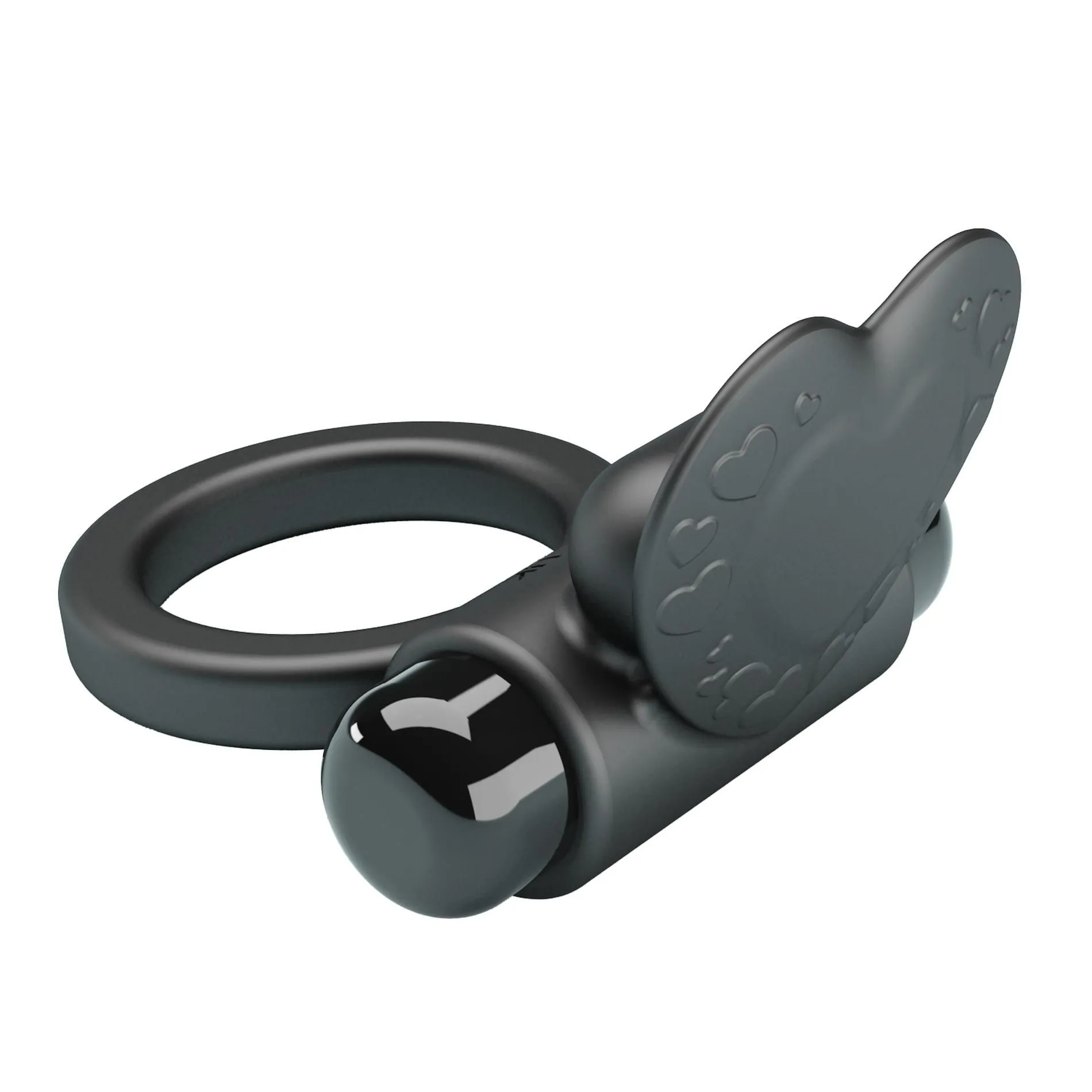 Віброкільце Pretty Love Vibrant Penis Ring Debonaire, 8,5 см (чорний)