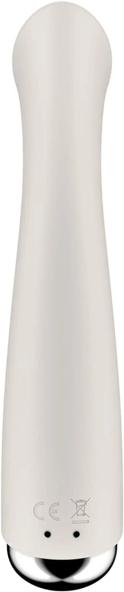 Вібратор Satisfyer Spinning G-Spot 1, 16,5 см (білий)