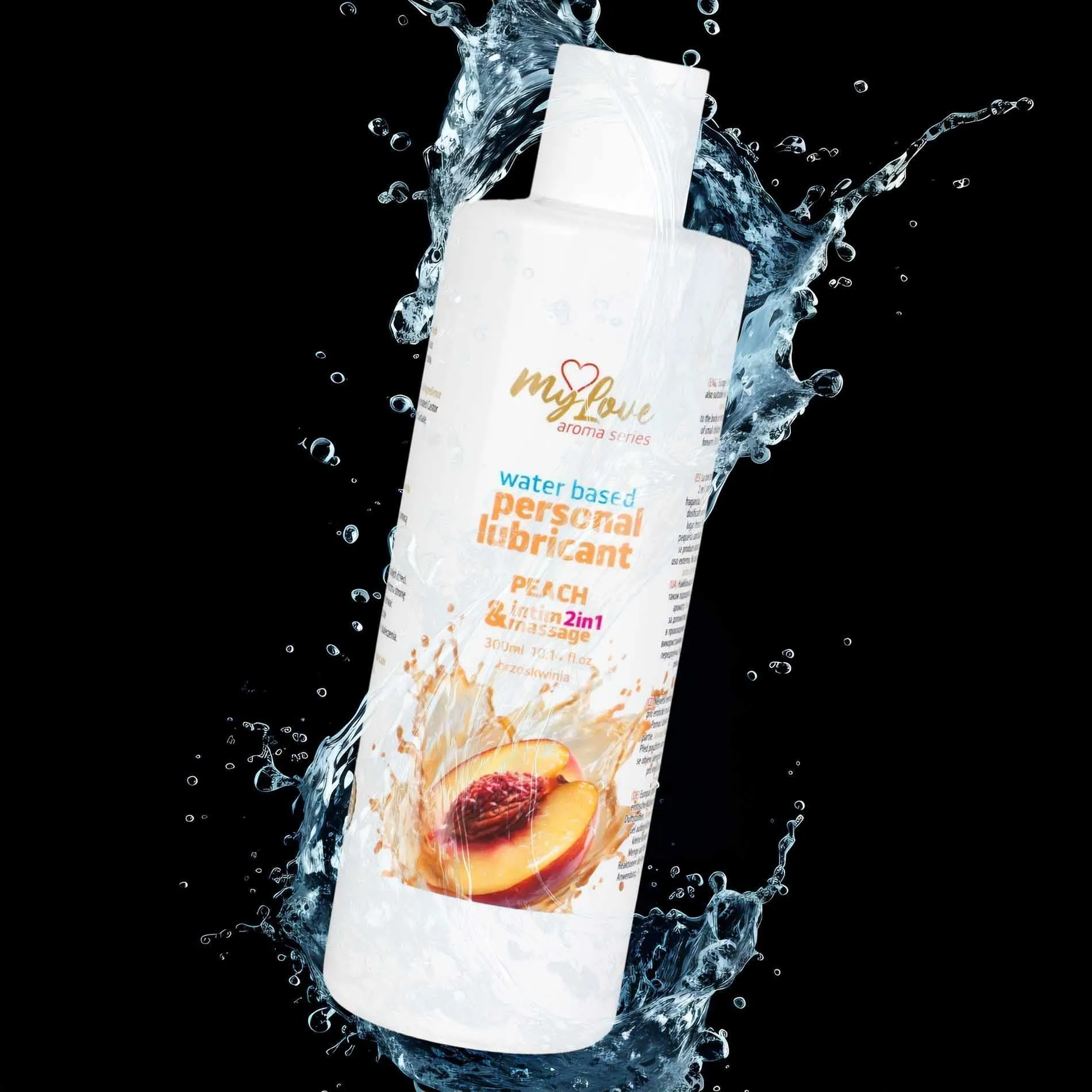 MyLove Aroma Series Intim&Massage 2in1 Peach - Lubrykant, Brzoskwinia, 300 ml
