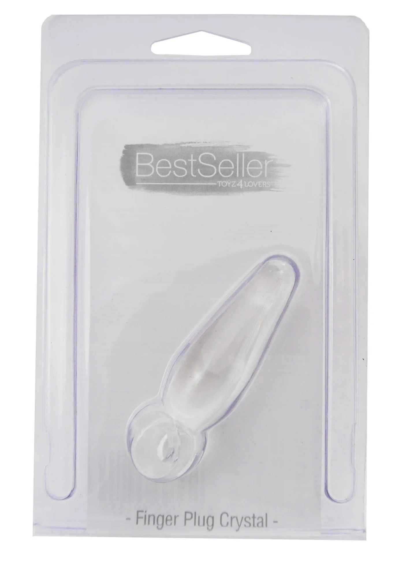 Анальная пробка Toyz4lovers Jummy Jelly Anal Finger Plug Crystal, 7.2 см (прозрачный)