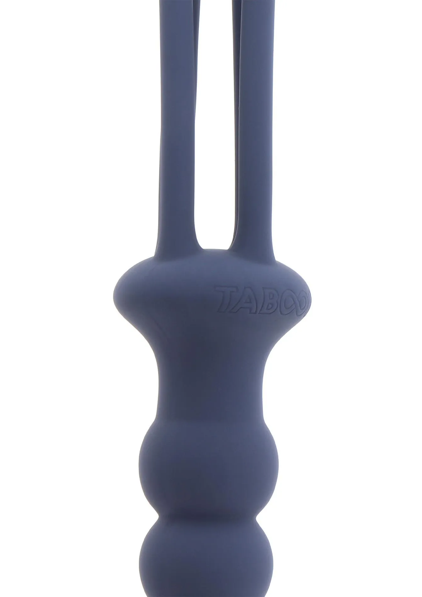 Флогер Taboom Silicone Supreme Whip & Plug, 38 см (синий)