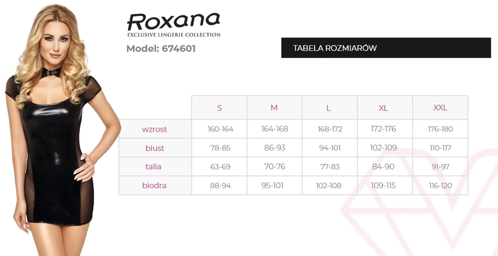 Мини-платье Roxana 6746, L (черный)