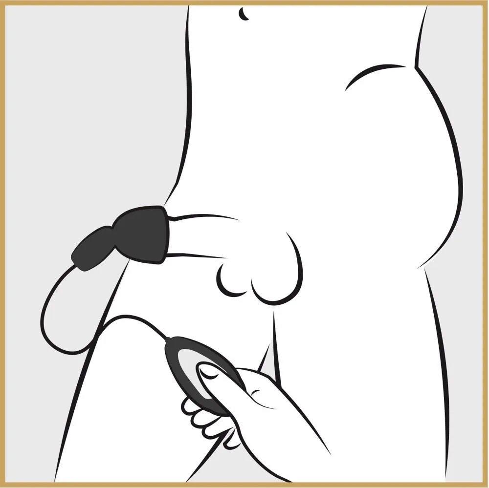Sweet Smile Vibrating Glans - Masturbator z wibracją, Czarny, 8, 5 cm