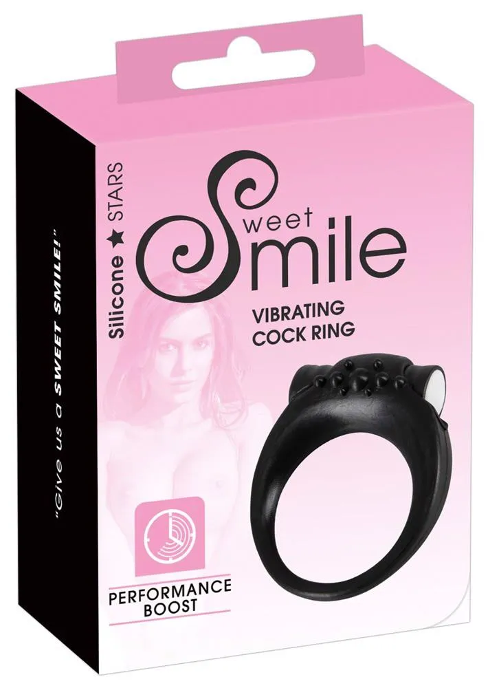Віброкільце Sweet Smile Stayer, 5,2 см (чорний)